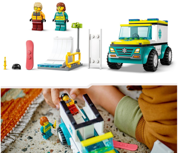 LEGO City 60403 Karetka i snowboardzista - 1202605 - zdjęcie 4